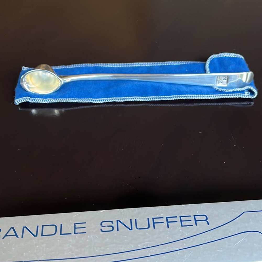 Vintage SG England Hall Mark Silver Plate Candle Snuffer
